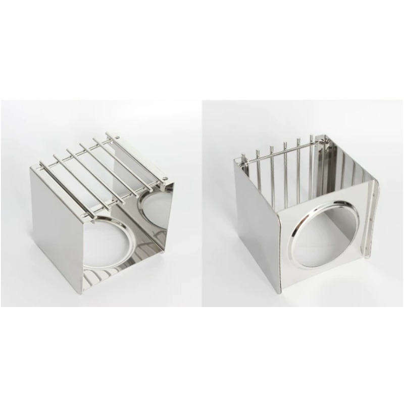 Soporte Cuadrado de Acero Inox - Camping Cooking Tin reseña y precio