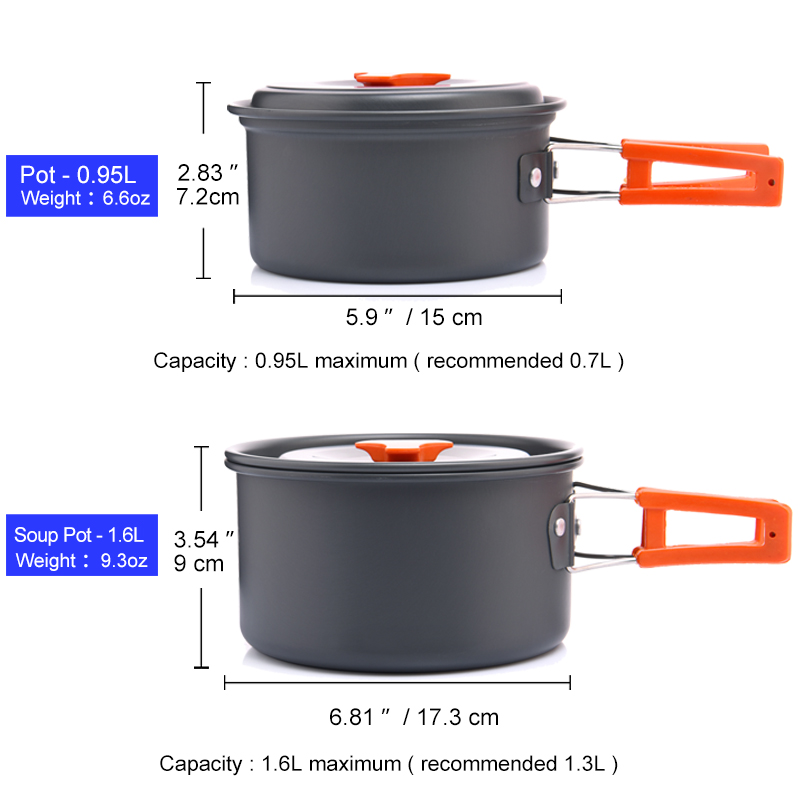Widesea-Juego de utensilios de - Camping Cooking Full Set reseña y precio