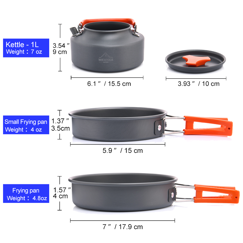 Widesea-Juego de utensilios de - Camping Cooking Full Set reseña y precio