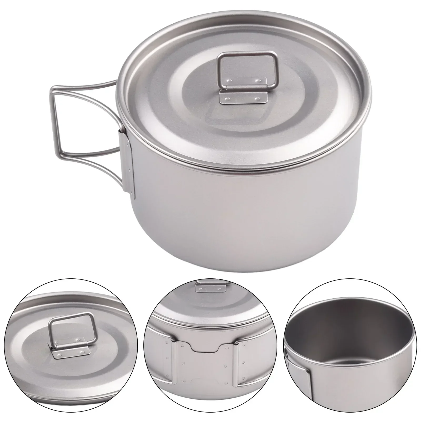 Cuenco de titanio con asa pleg - Camping Cooking Wok reseña y precio