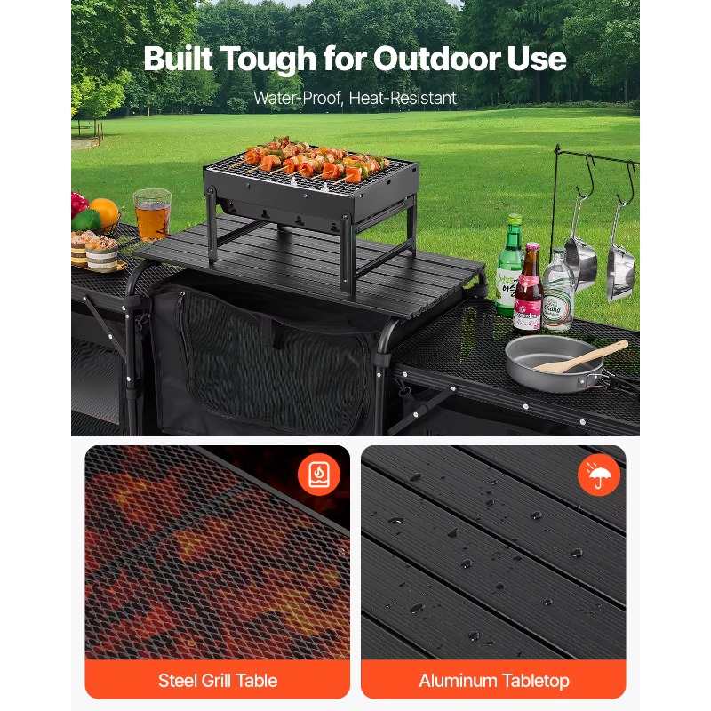 【Producto Popular】Mesa de Coci - Camping Cooking Cupboard reseña y precio