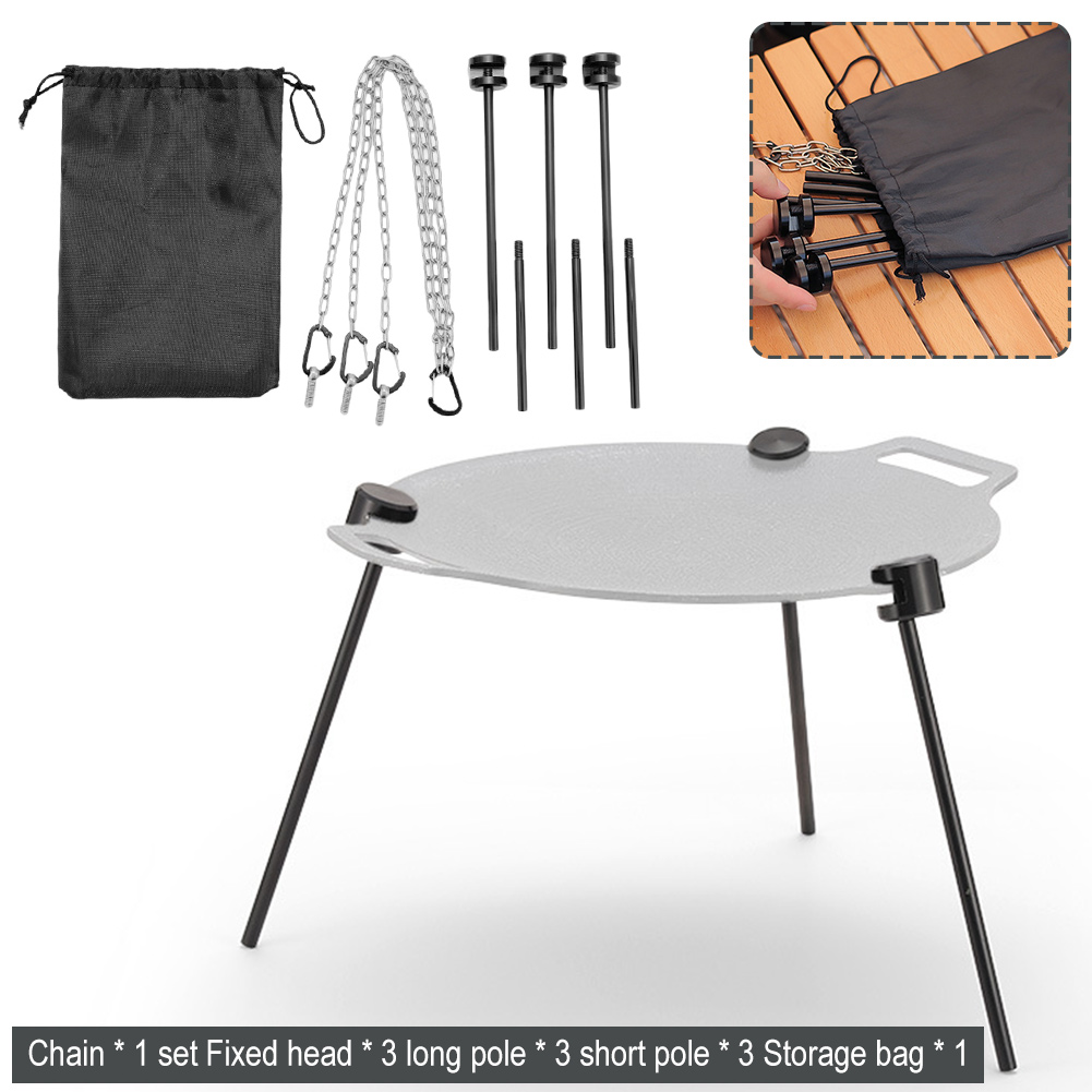 Soporte de bandeja de barbacoa - Camping Cooking Cupboard reseña y precio