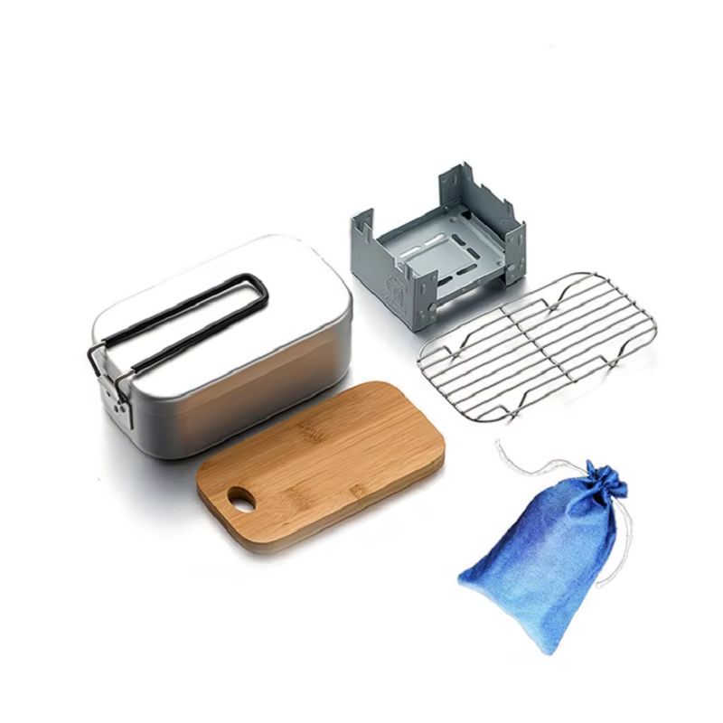 Kit de desorden de aluminio pa - Camping Cooking Box Set reseña y precio