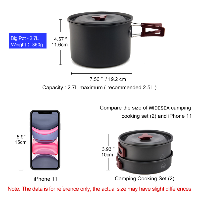 Widesea-Juego de utensilios de - Camping Cooking Bundle reseña y precio