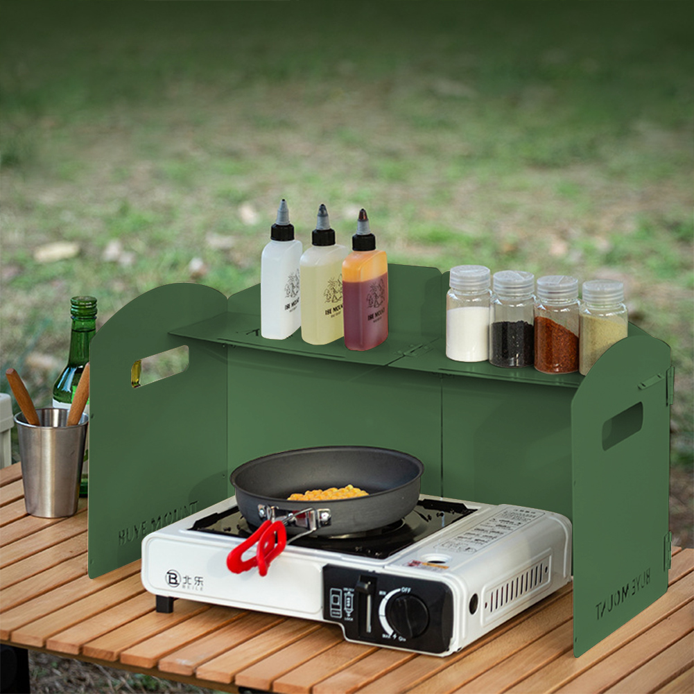Parabrisas plegable para estuf - Campfire Cooking reseña y precio