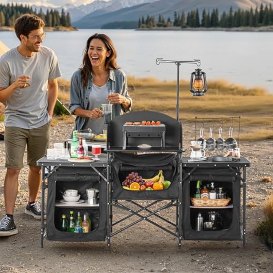 Mesa de Cocina para Camping, M - Camping Cooking Cupboard reseña y precio