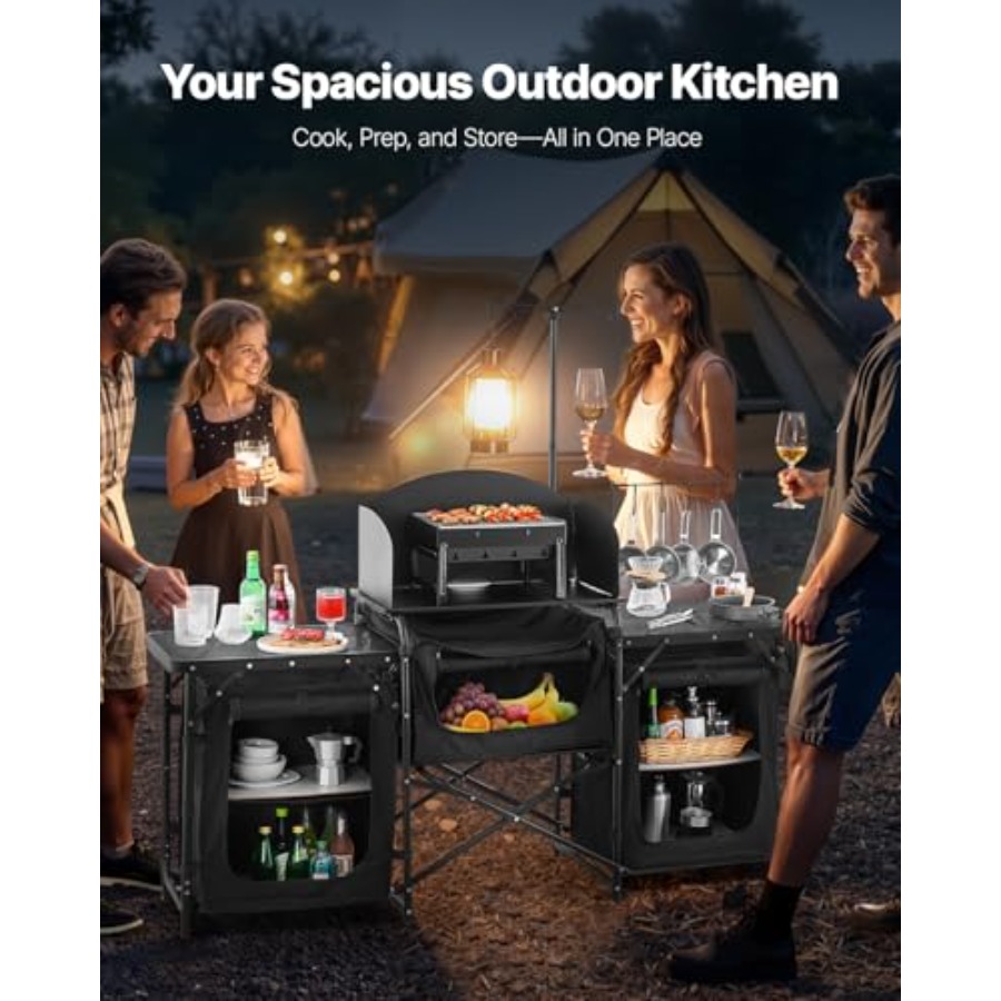 Mesa de Cocina para Camping, M - Camping Cooking Cupboard reseña y precio