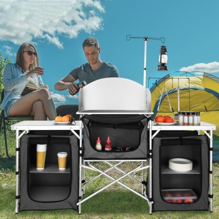 Mesa de Cocina para Camping, M - Camping Cooking Cupboard reseña y precio