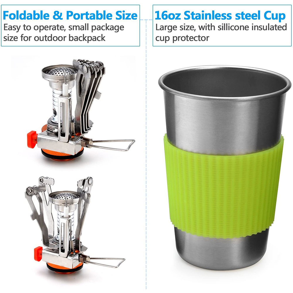 Kit de utensilios de cocina pa - Camping Cooking Full Set reseña y precio
