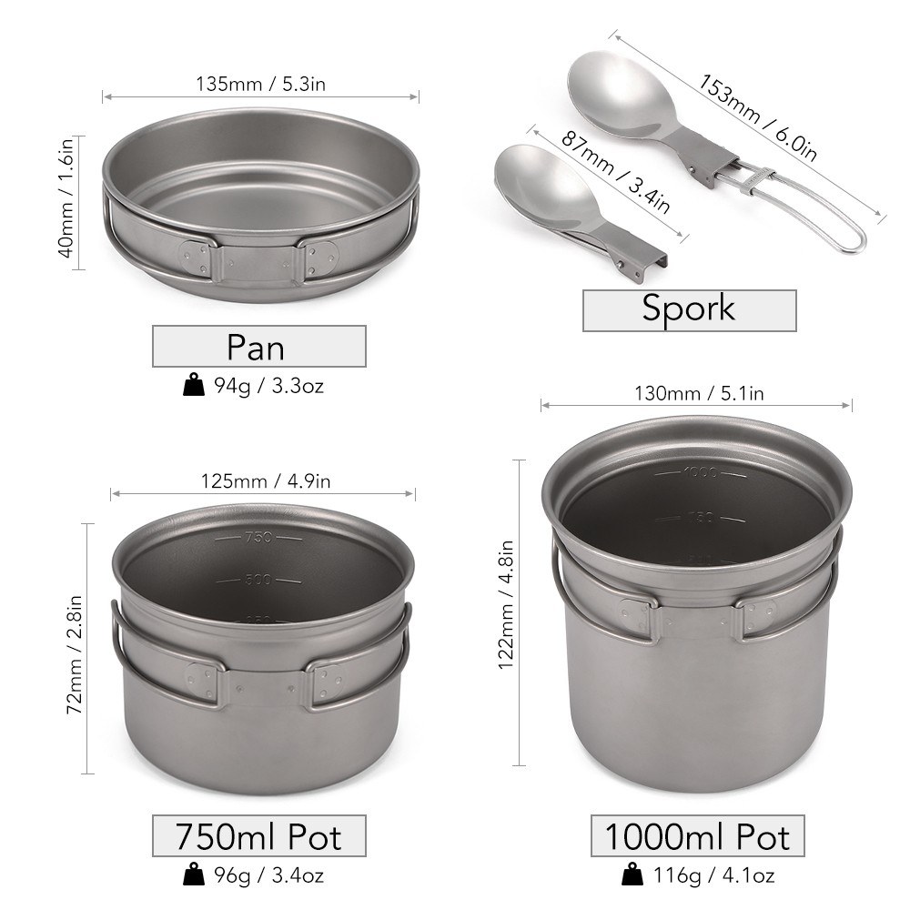 Juego de Utensilios de Cocina  - Camp Spork Set reseña y precio