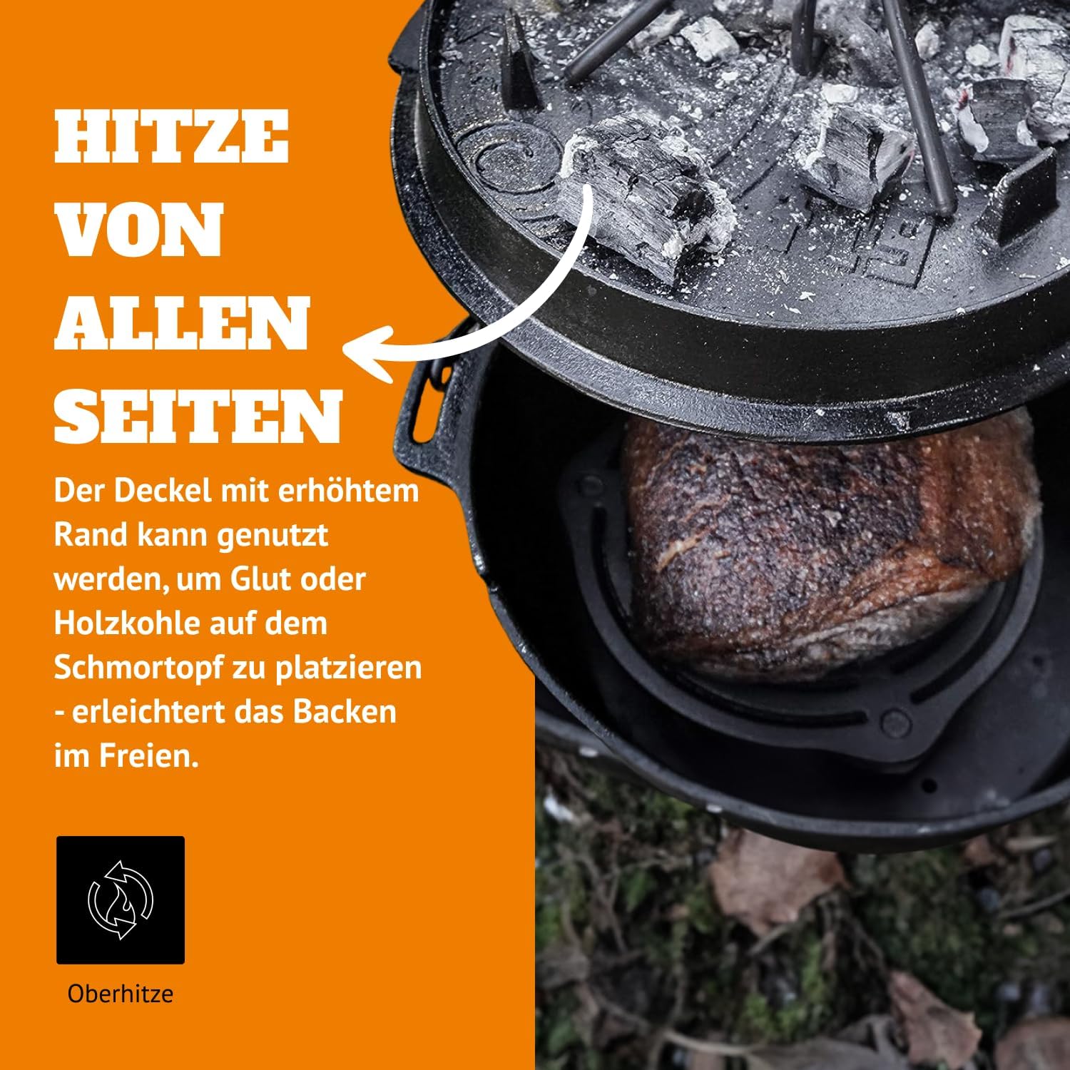 Olla de Hierro Fundido Precura - Campfire Cooking reseña y precio